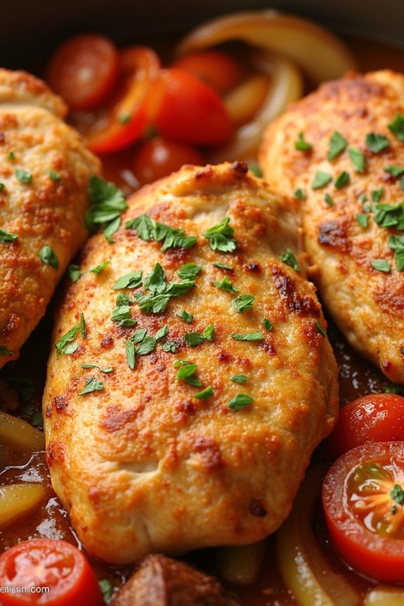 hearty italian sausage chicken bake