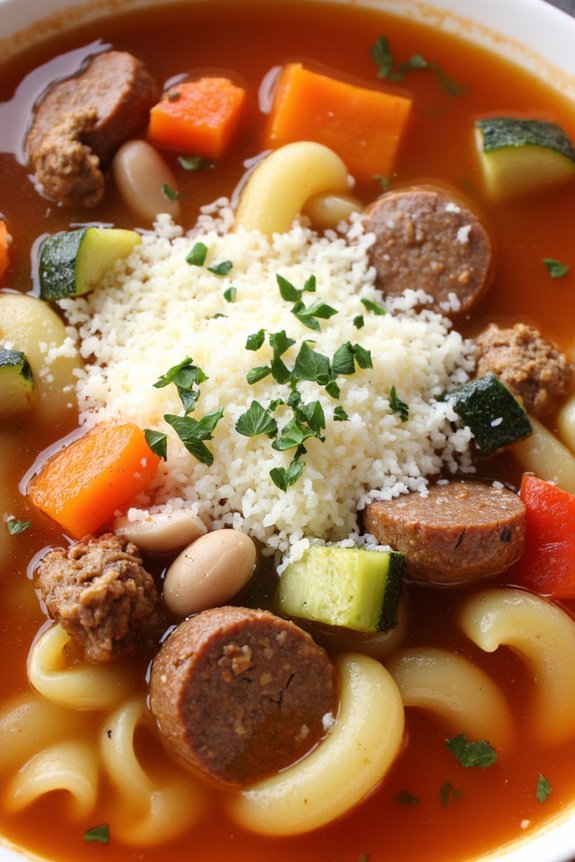 hearty italian sausage minestrone