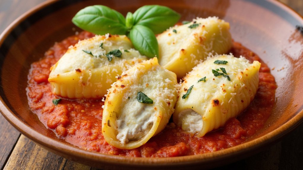 hearty italian stuffed shells