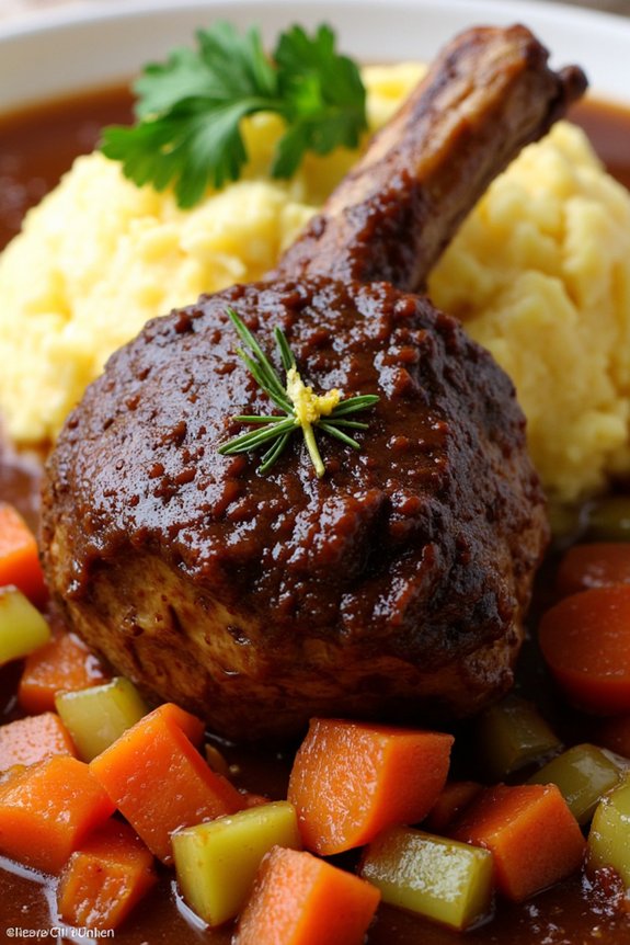 hearty lamb shanks braised deliciously