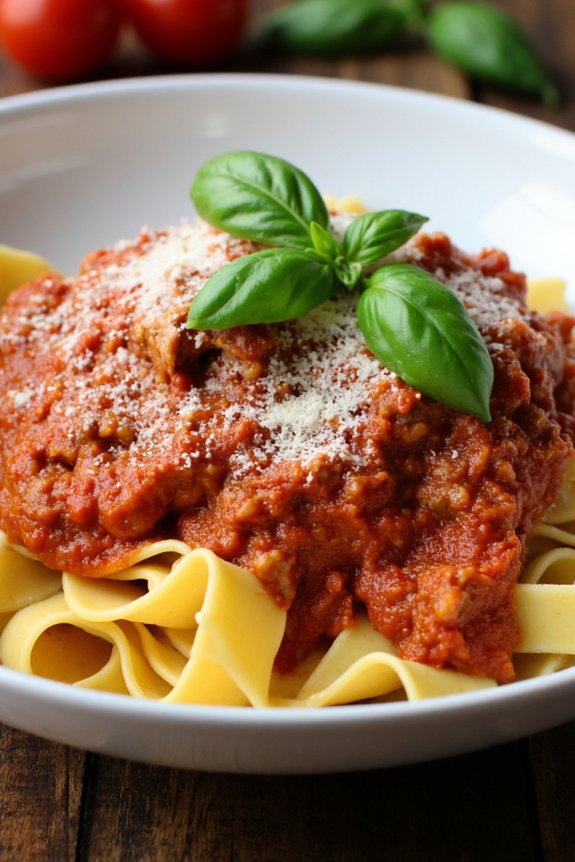 hearty pork pasta dish