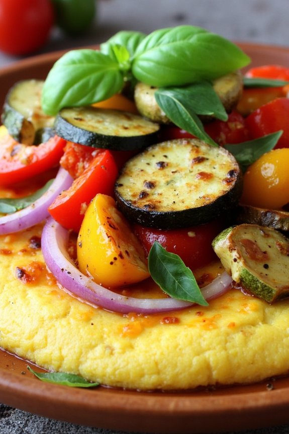 hearty roasted vegetable polenta