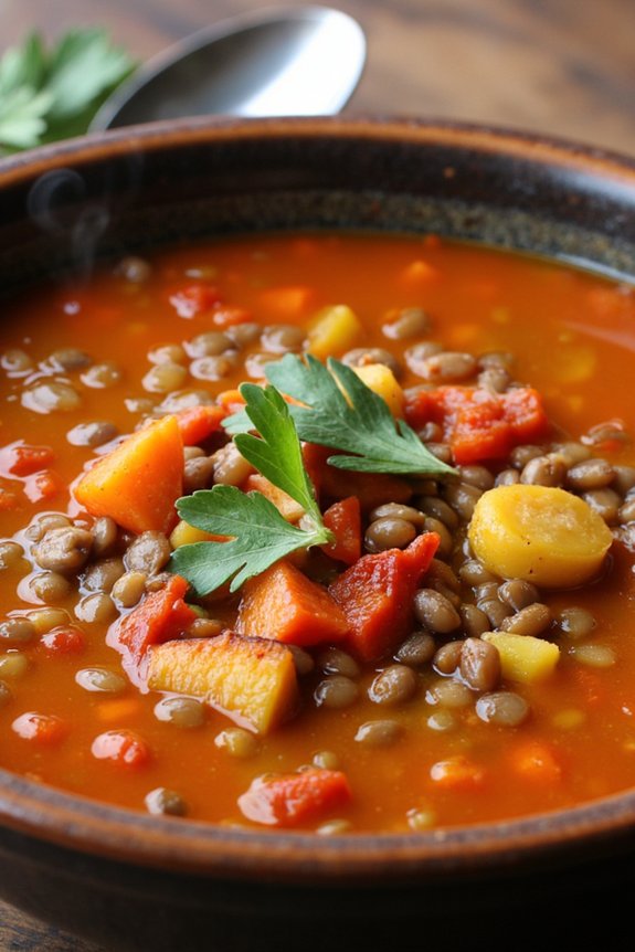 hearty roasted vegetable soup