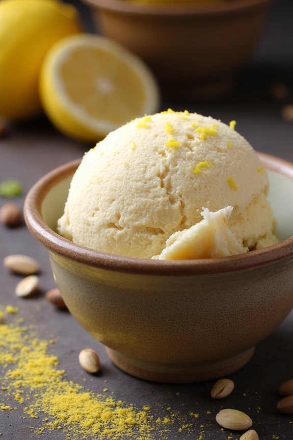 homemade creamy italian gelato