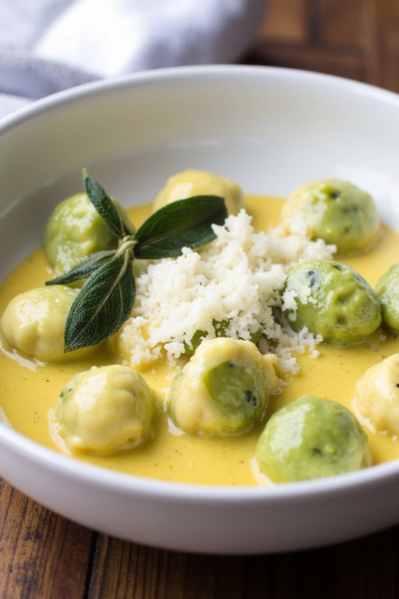 homemade spinach ricotta gnocchi