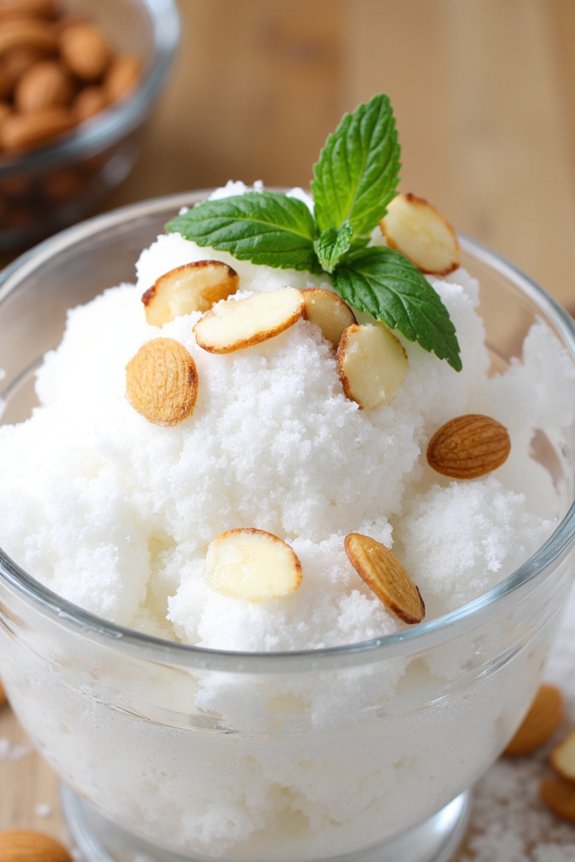 italian almond frozen dessert