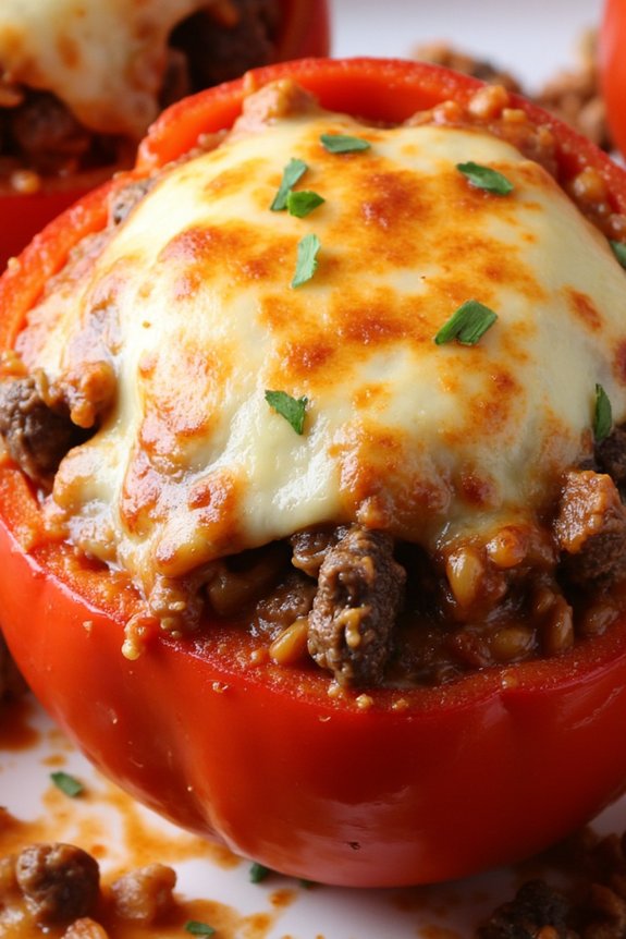 italian beef stuffed peppers