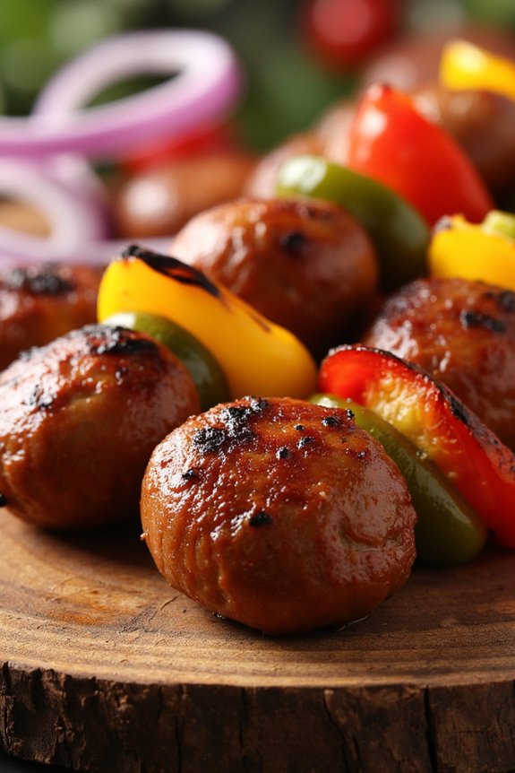 italian sausage bell pepper skewers