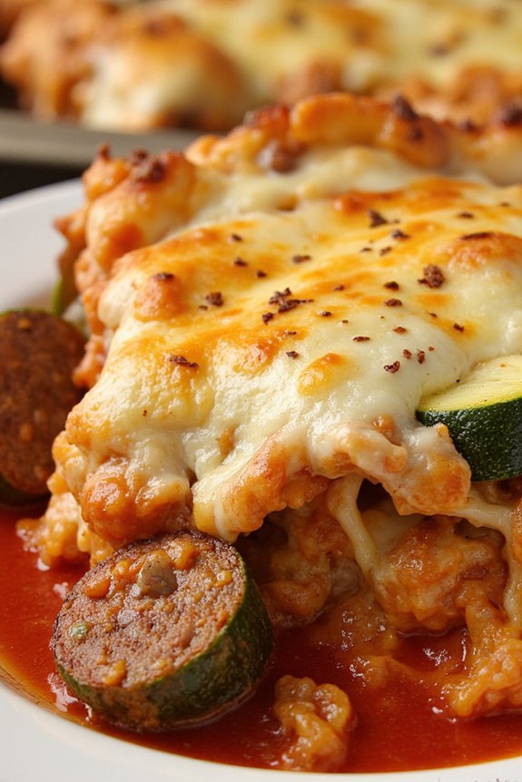italian sausage zucchini bake recipe