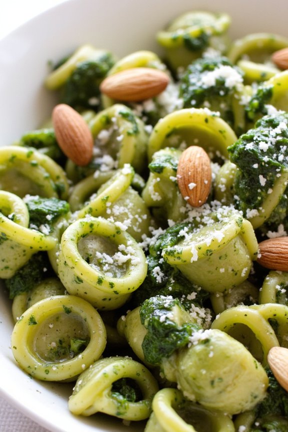 kale almond pesto pasta