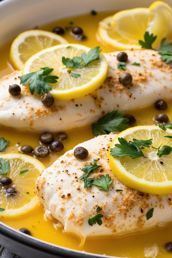 lemon caper cod bake recipe