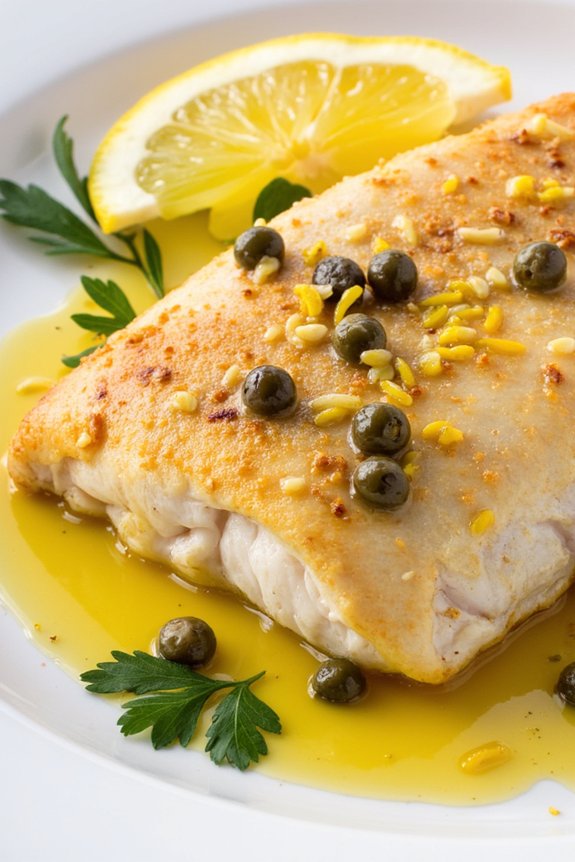 lemon caper white fish delight