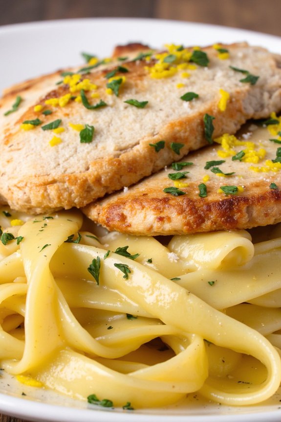 lemon chicken pasta delight