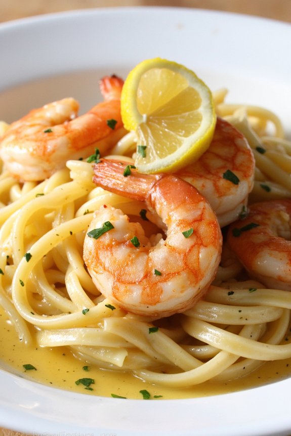 lemon garlic shrimp scampi delight