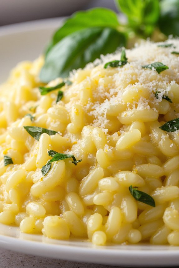 lemon herb creamy risotto