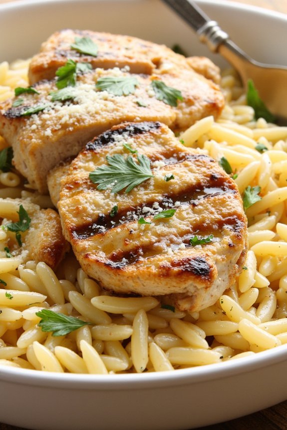 lemon herb orzo delight