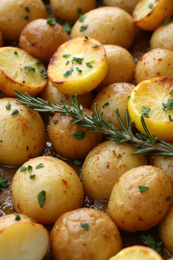 lemon herb roasted potatoes