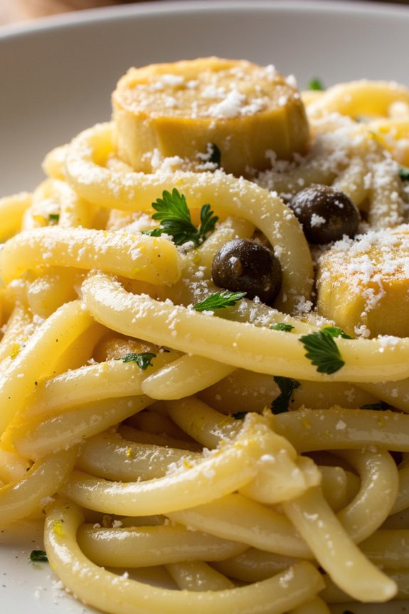 lemon infused artichoke pasta recipe