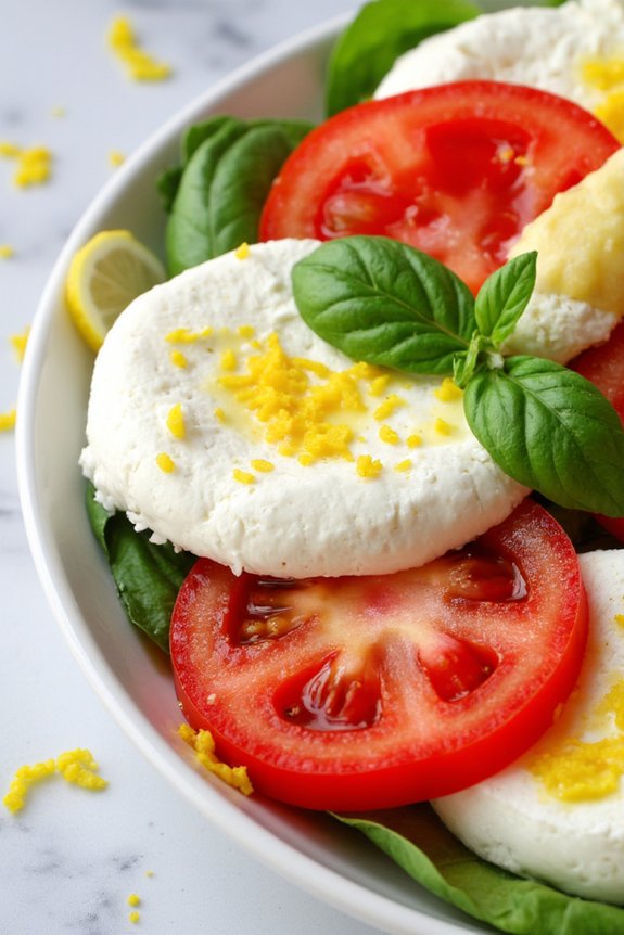 lemon infused caprese salad recipe