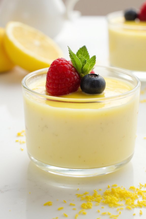 lemon infused creamy dessert