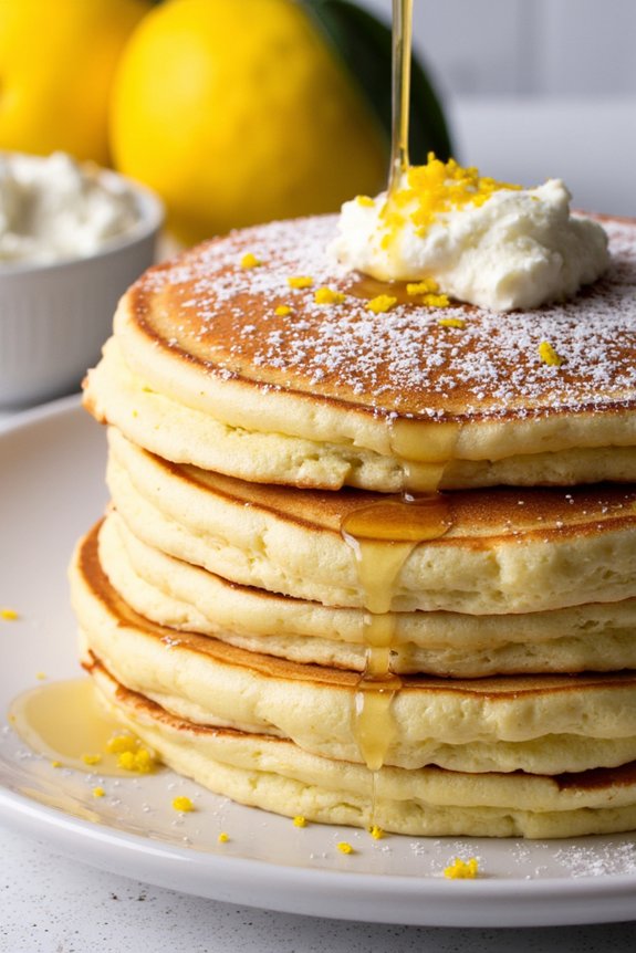 lemon infused fluffy pancake delight