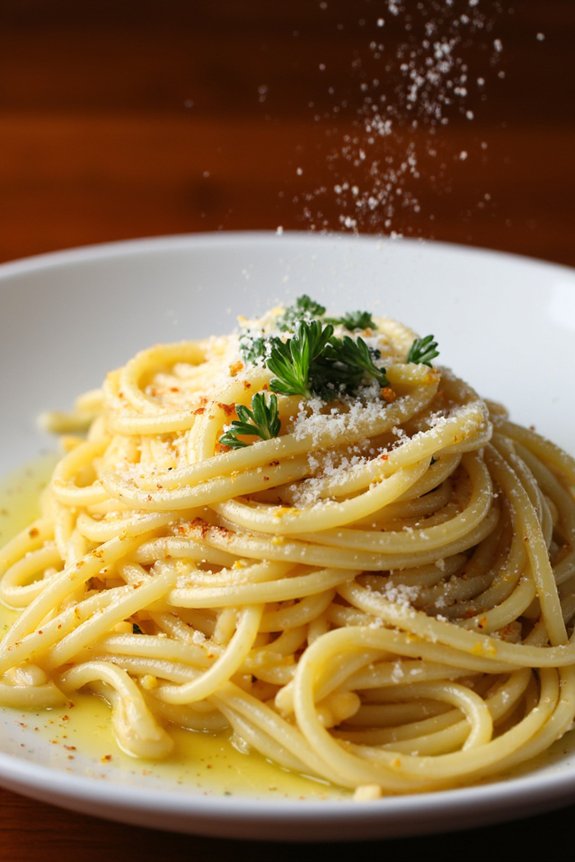 lemon infused spaghetti delight