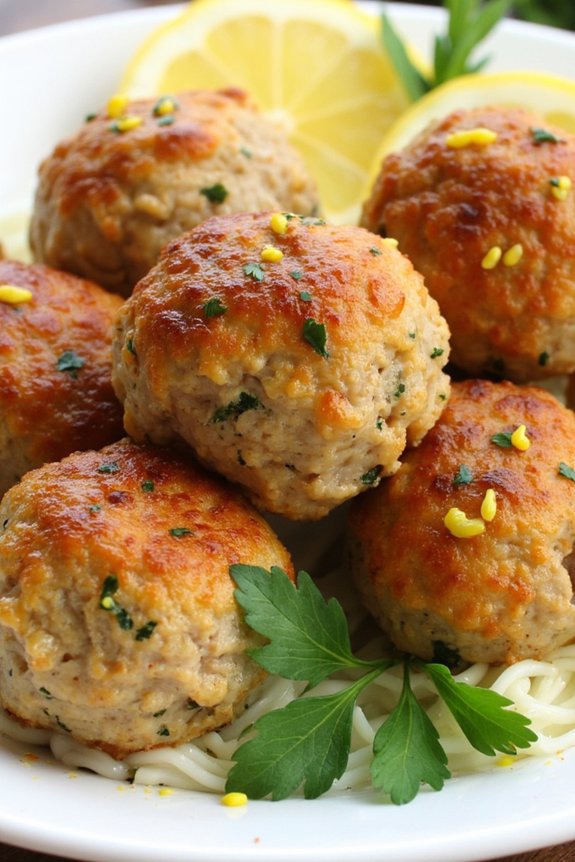 lemon parsley chicken meatballs