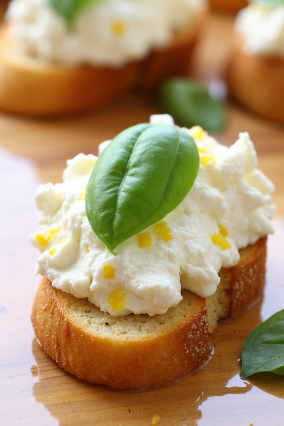 lemon ricotta crostini recipe