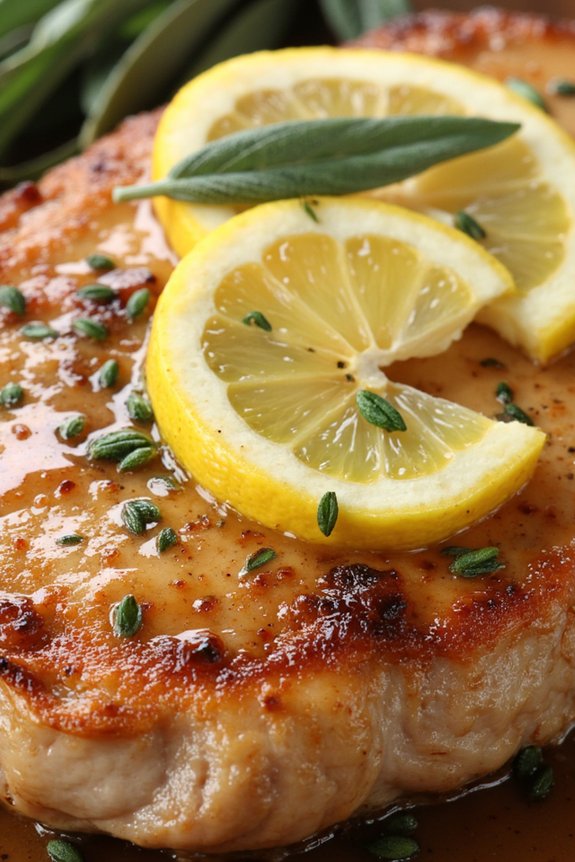 lemon sage pork chops recipe
