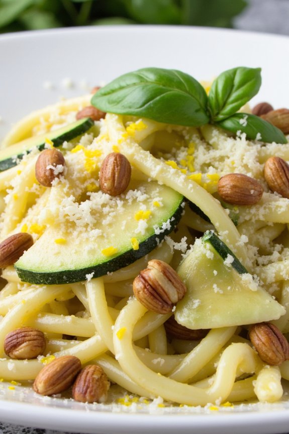 lemon zucchini pasta delightfulness
