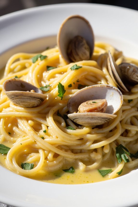 linguine clams lemon zest