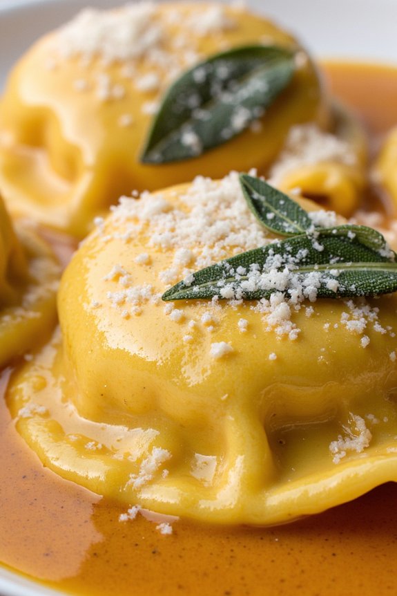 lobster ravioli sage butter