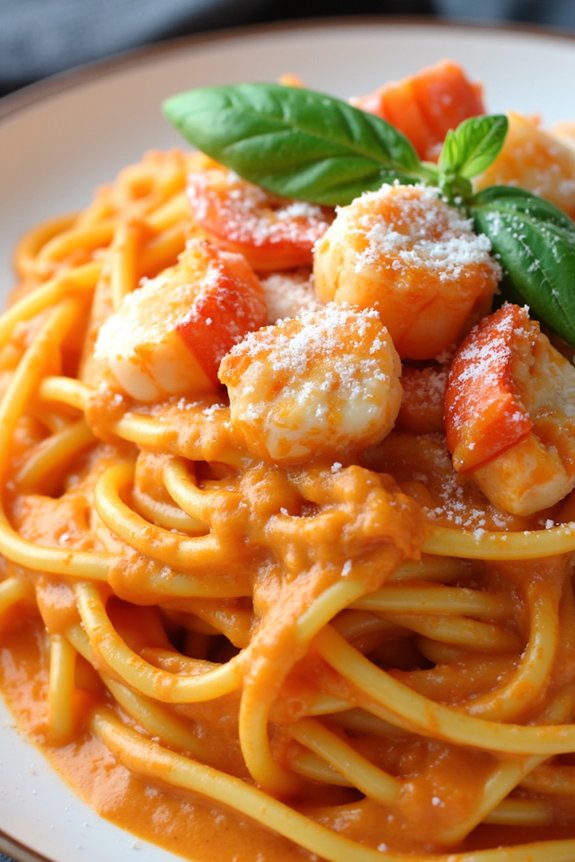 lobster vodka linguine delight