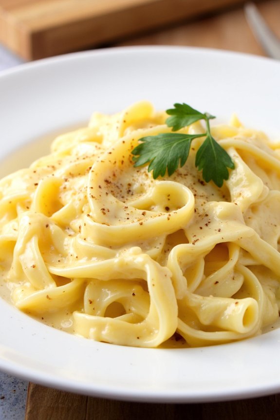 low carb alfredo egg noodles