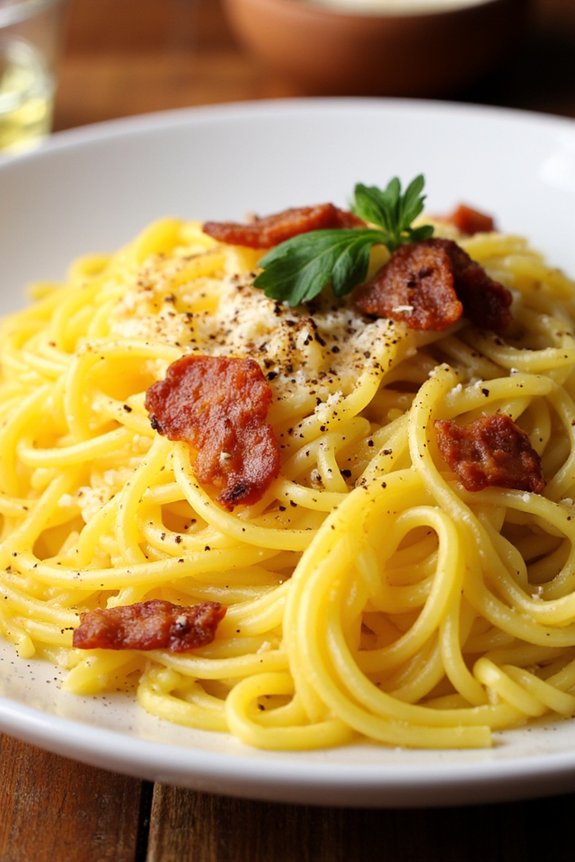 low carb spaghetti squash carbonara