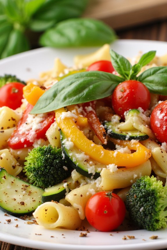 low carb vegetable pasta dish