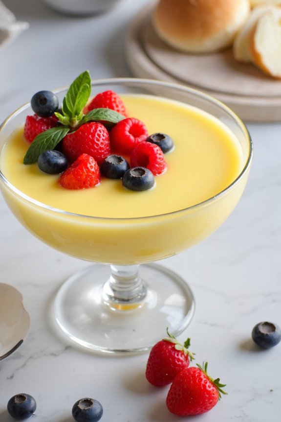 luxurious italian custard dessert
