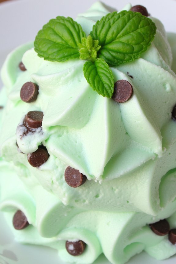 mint chocolate chip semifreddo delight