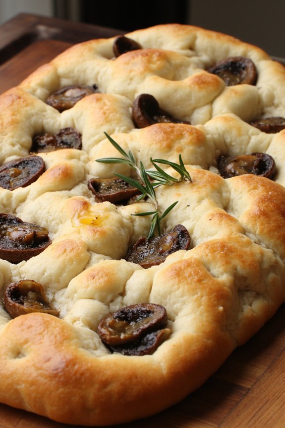 mushroom truffle focaccia recipe