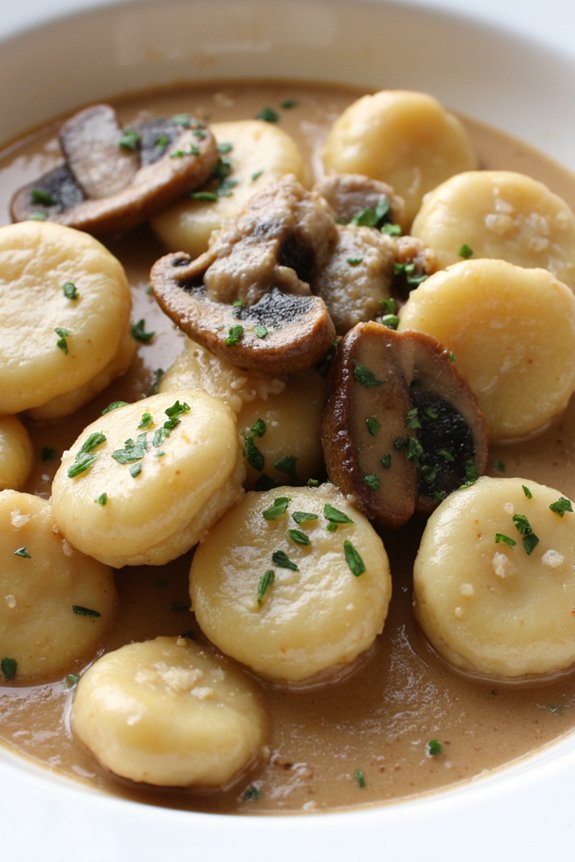 mushroom truffle gnocchi delight
