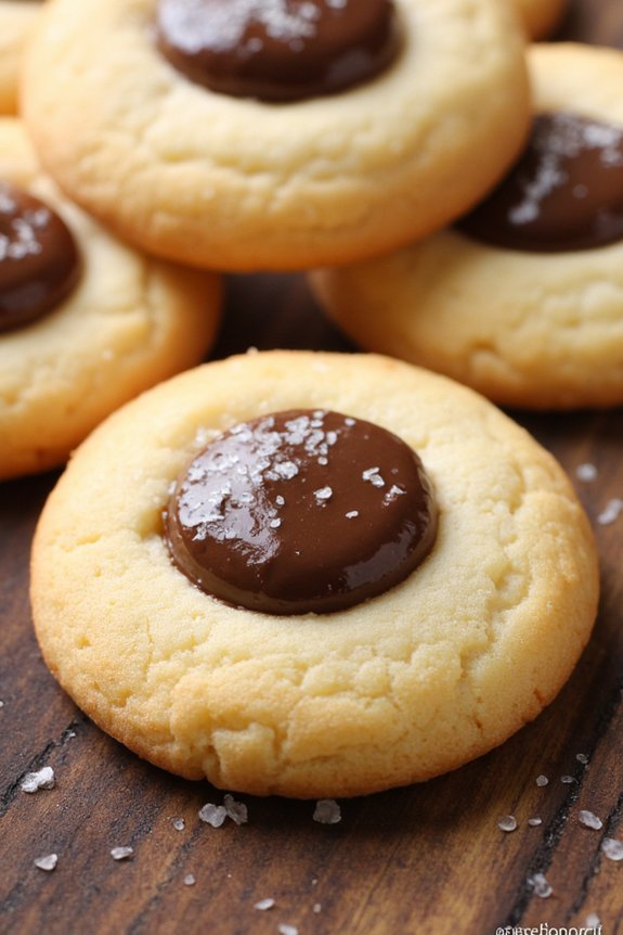 nutella filled thumbprint cookies