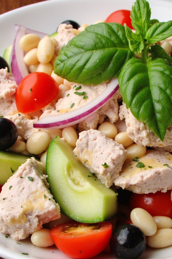 nutritious tuna bean salad