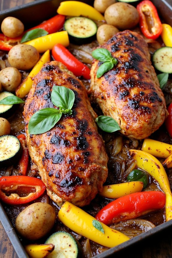 one pan chicken vegetable dinner