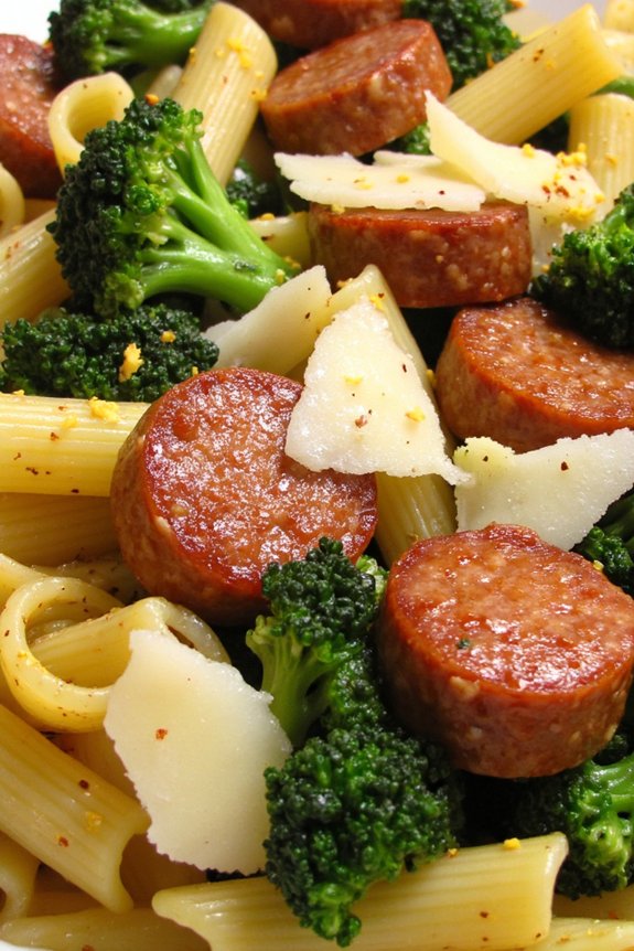 one pan sausage broccoli rabe pasta