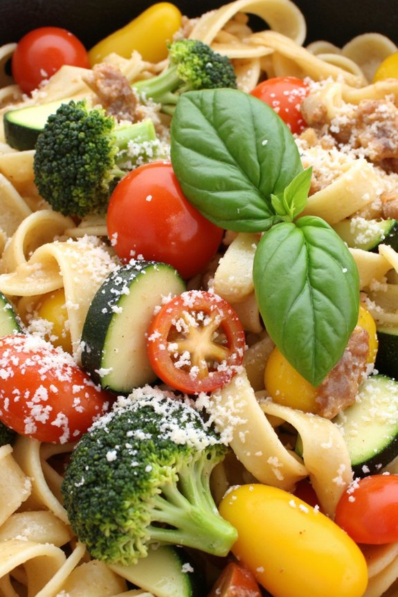 one pot pasta with vegetables