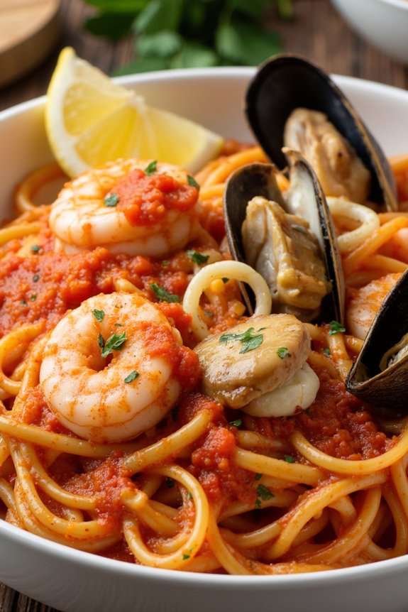 one pot seafood marinara