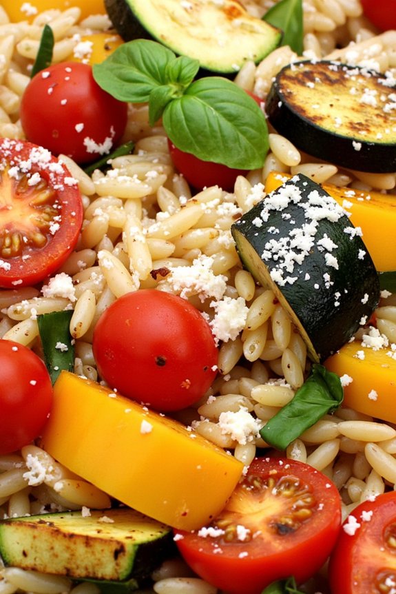 orzo with roasted vegetables recipe
