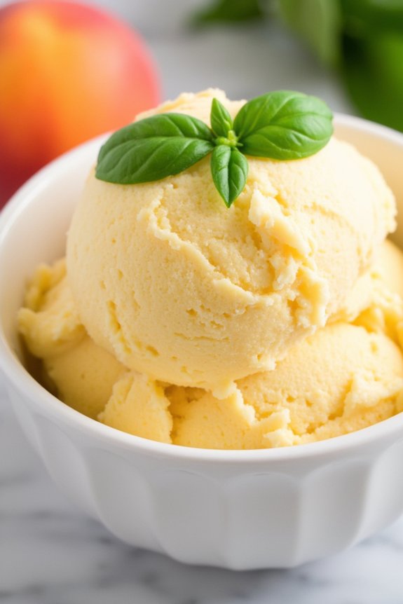peach basil gelato recipe