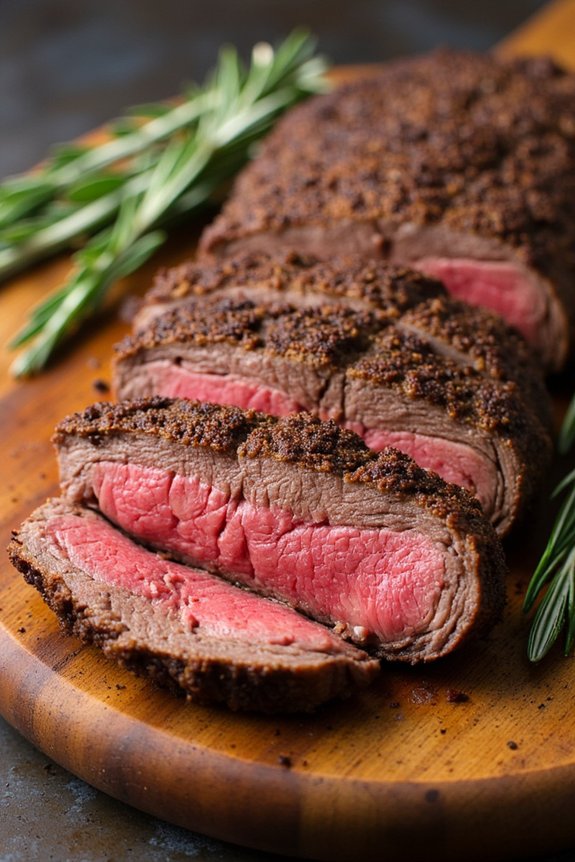 porcini crusted steak perfection