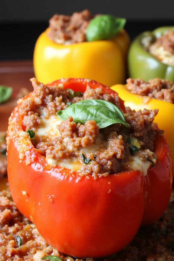 prosciutto and fontina peppers